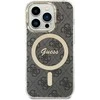 Dėklas GUESS GUHMP14LH4STK IPHONE 14 PRO 6.1 "Juodas/Juodas HARDCASE 4G MAGSAFE