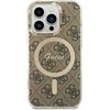 Guess GUHMP14LH4STW Apple iPhone 14 Pro 6.1″ rudos spalvos kietas dėklas 4G MagSafe