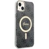 Guess Rinkinys GUBPP14MH4EACSK Dėklas+ Įkroviklis Apple iPhone 14 Plus / 15 Plus 6.7″ juodos spalvos kietas dėklas 4G Pr