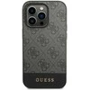 Guess GUHCP14XG4GLGR Apple iPhone 14 Pro Max 6,7" dėklas telefonui pilkos spalvos hard case 4G Stripe Collection