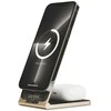 Indukcinis įkroviklis 15W sulenkiamas 2in1 Guess 4G Pattern MagSafe (GUDCFAL4PEGK) juodos spalvos