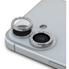 Guess Fixed Glliter lešio apsauga Apple iPhone 16/16 Plus Sidabrinis