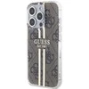 Dėklas GUESS GUHCP15XH4SGW IPHONE 15 PRO MAX 6.7 "BROWN/BROWN HARDCASE IML 4G GOLD STRIPE