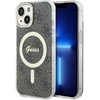 Guess IML 4G MagSafe dėklas telefonui Apple iPhone 15 rudos spalvos