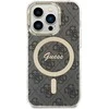 Dėklas GUESS GUHMP15LH4STK IPHONE 15 PRO 6.1 "Juodas/Juodas HARDCASE IML 4G MAGSAFE