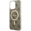 Guess GUHMP15XH4STW Apple iPhone 15 Pro Max6.7" rudos spalvos dėklas IML 4G MagSafe