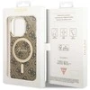 Guess GUHMP15LH4STW Apple iPhone 15 Pro6.1" rudos spalvos dėklas IML 4G MagSafe