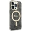 Dėklas GUESS GUHMP15LH4STK IPHONE 15 PRO 6.1 "Juodas/Juodas HARDCASE IML 4G MAGSAFE