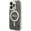 Dėklas GUESS GUHMP15LH4STK IPHONE 15 PRO 6.1 "Juodas/Juodas HARDCASE IML 4G MAGSAFE