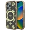 Guess IML Peony On 4G Background MagSafe Case Apple iPhone 16 Pro – dėklas telefonui rudos spalvos