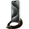 GUESS GUHCP15LHC4SEW IPHONE 15 PRO 6.1" RUDA/RUDA KIETAS DĖKLAS CROSSBODY LAIDAS 4G PRINT