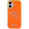 Guess IML 4G Script Metal Logo dėklas skirtas iPhone 17 Oranžinis