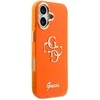 Guess IML 4G Script Metal Logo dėklas skirtas iPhone 17 Oranžinis