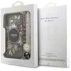 Guess IML Flowers Strap MagSafe dėklas skirtas Apple iPhone 17 juodos spalvos