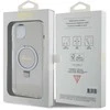 Dėklas GUESS GUHMP15MHRSGSD IPHONE 15 PLUS / 14 PLUS 6.7 "TRANSPARENT / TRANSPARENT HARDCASE RING STAND SCRIPT GLITTER MAGSAFE