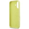 Guess Liquid Silicone 4G Metal Logo dėklas skirtas Apple iPhone 17 geltonos spalvos