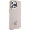 Dėklas GUESS GUHCP15XM4DGPPP IPHONE 15 PRO MAX 6.7 "LIGHT Rožinis/Rožinis HARDCASE SILICONE LOGO STRASS 4G