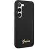 Samsung Galaxy S23 Plus Guess Hard silikoninis dėklas Vintage Gold Logo (GUHCS23MSLSMK) juodos spalvos