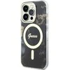 Apple iPhone 14 Pro Guess dėklas Golden Marble Collection MagSafe (GUHMP14LHTMRSK) juodos spalvos