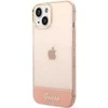 Guess GUHCP14MHGCOP iPhone 14 Plus 6,7 colių eilinis/rožinis kietas dėklas, permatomas