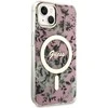 Dėklas GUESS GUHMP14SHCFWSP IPHONE 14/15/13 6.1 "Rožinis / Rožinis HARDCASE FLOWER MAGSAFE