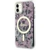 Dėklas GUESS GUHMN61HCFWSP IPHONE 11 / XR 6.1 "Rožinis / Rožinis HARDCASE FLOWER MAGSAFE