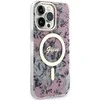 Apple iPhone 14 Pro Max Guess dėklas Flower MagSafe (GUHMP14XHCFWSP) rožinės spalvos