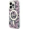 Apple iPhone 14 Pro Guess dėklas Flower MagSafe (GUHMP14LHCFWSP) rožinės spalvos