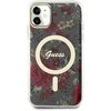 Dėklas GUESS GUHMN61HCFWSA IPHONE 11 / XR 6.1 "Žalias / KHAKI HARDCASE FLOWER MAGSAFE