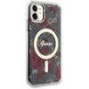 Dėklas GUESS GUHMN61HCFWSA IPHONE 11 / XR 6.1 "Žalias / KHAKI HARDCASE FLOWER MAGSAFE