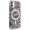 Dėklas GUESS GUHMN61HCFWSP IPHONE 11 / XR 6.1 "Rožinis / Rožinis HARDCASE FLOWER MAGSAFE