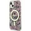 Dėklas GUESS GUHMP14SHCFWSP IPHONE 14/15/13 6.1 "Rožinis / Rožinis HARDCASE FLOWER MAGSAFE