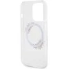 GUESS GUHMP15XHFWFFCT IPHONE 15 PRO MAX 6,7 col. permatomas kietas dėklas IML FLOWERS WREATCH MAGSAFE