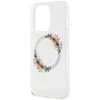 Dėklas GUESS GUHMP15LHFWFFCT IPHONE 15 PRO 6.1 "SKAIDRUS KIETAS DĖLIS IML FLOWERS WREATCH MAGSAFE
