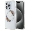 Dėklas GUESS GUHMP15LHFWFFCT IPHONE 15 PRO 6.1 "SKAIDRUS KIETAS DĖLIS IML FLOWERS WREATCH MAGSAFE