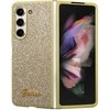 Samsung Galaxy Z Fold 5 Guess Dėklas Glitter Script (GUHCZFD5HGGSHD) aukso spalvos