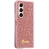 Samsung Galaxy Z Fold 5 Guess Dėklas Glitter Script (GUHCZFD5HGGSHP) rožinės spalvos