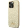 Guess GUHCP14LHGGSHD Apple iPhone 14 Pro 6,1″ auksinis kietas dėklas Glitter Script
