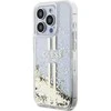 Dėklas GUESS GUHCP15XLFCSEGT IPHONE 15 PRO MAX 6,7 col. SKAIDRUS KIETAS DĖLĖLIS SKYSTOS BLIGAUS AUKSO JUOSTOS