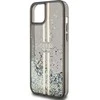 Apple iPhone 14 plus / 15 plus Guess dėklas Liquid Glitter Gold Stripes (GUHCP15MLFCSEGK) juodos spalvos