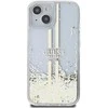 Guess GUHCP15MLFCSEGT Apple iPhone 15 Plus /14 Plus 6.7″ skaidrus kietas dėklas Liquid Glitter Gold Stripes