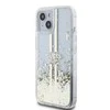 Apple iPhone 14 plus / 15 plus Guess dėklas Liquid Glitter Gold Stripes (GUHCP15MLFCSEGT) skaidrus