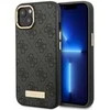 Apple iPhone 14 Plus Guess Dėklas 4G Logo Plate MagSafe (GUHMP14MU4GPRK) juodos spalvos