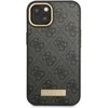 Apple iPhone 14 Plus Guess Dėklas 4G Logo Plate MagSafe (GUHMP14MU4GPRK) juodos spalvos