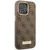 Guess GUHMP14LU4GPRW Apple iPhone 14 Pro 6,1″ rudos spalvos kietas dėklas 4G Logo Plate MagSafe