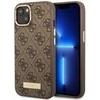 Dėklas GUESS GUHMP14MU4GPRW IPHONE 14 PLUS / 15 PLUS 6.7 "BROWN / BROWN HARD CASE 4G PLATE MAGSAFE LOGO