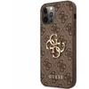 Dėklas Guess GUHCP12M4GMGBR skirtas Apple iPhone 12/12 Pro 6.1", rudas