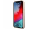 Guess PU 4G Metal Logo dėklas skirtas Apple iPhone 12/12 Pro rožinės spalvos