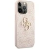 Apple iPhone 13 Pro Max 6,7″ Guess dėklas 4G Big Metal Logo GUHCP13X4GMGPI rožinės spalvos