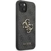 Dėklas Guess PU 4G Metal Logo Case skirtas iPhone 13, pilkas